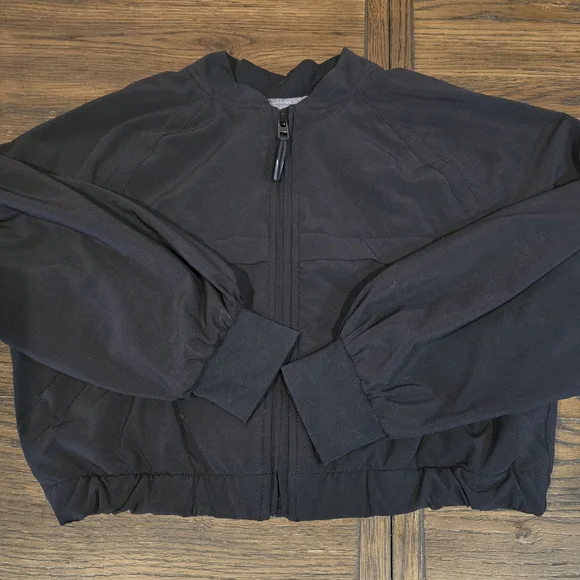 Athleta Girls Bomber Jacket Fall Sporty Crop Size 7 - Picture 8 of 8